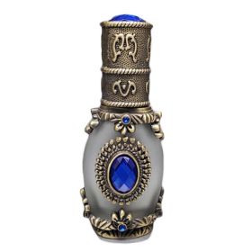 12 ML Bronze Blue Antique Essential Oil Roller Bottle Perfume Dispenser Bottle Glass Empty Perfume Bottle Refillable Container